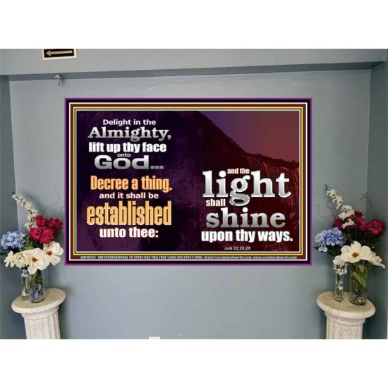 LIFT UP THY FACE UNTO GOD  Custom Modern Wall Art  GWJOY10313  