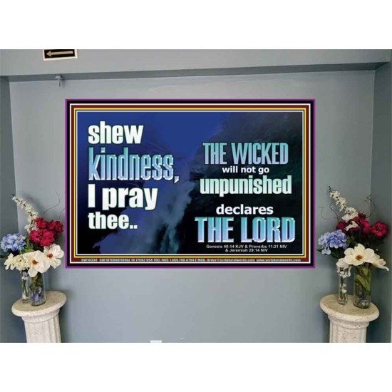 THE WICKED WILL NOT GO UNPUNISHED  Bible Verse for Home Portrait  GWJOY10330  