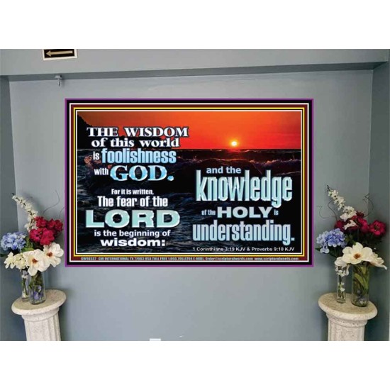 THE FEAR OF THE LORD BEGINNING OF WISDOM  Inspirational Bible Verses Portrait  GWJOY10337  