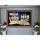 THE WORD OF THE LORD IS ALWAYS RIGHT  Unique Scriptural Picture  GWJOY10354  