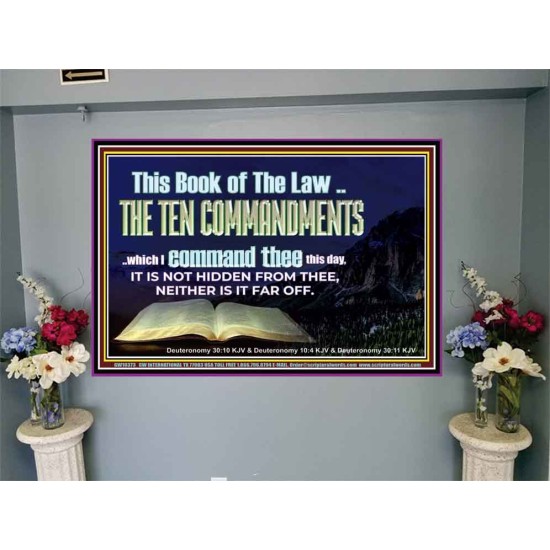 DO NOT IGNORE THE TEN COMMANDMENTS  Unique Power Bible Portrait  GWJOY10373  