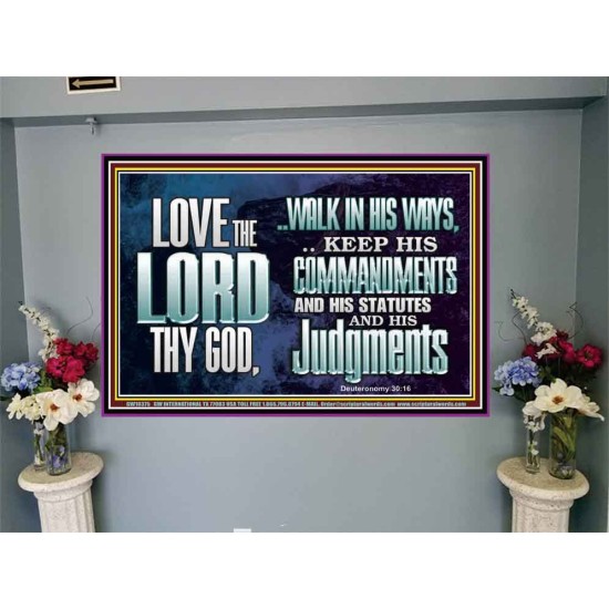 WALK IN ALL THE WAYS OF THE LORD  Righteous Living Christian Portrait  GWJOY10375  