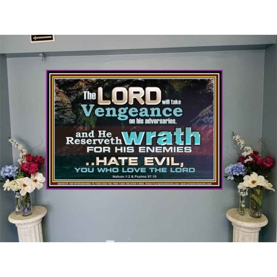 HATE EVIL YOU WHO LOVE THE LORD  Children Room Wall Portrait  GWJOY10378  