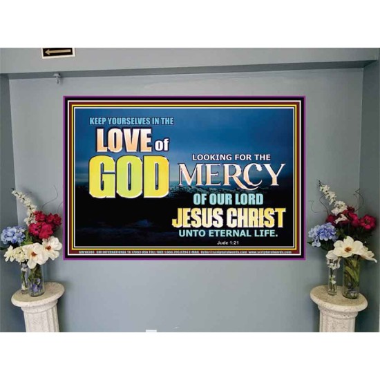 KEEP YOURSELVES IN THE LOVE OF GOD           Sanctuary Wall Picture  GWJOY10388  