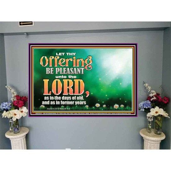 LET THY OFFERING BE PLEASANT UNTO THE LORD  Eternal Power Portrait  GWJOY10421  