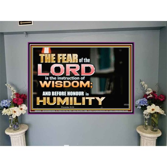 BEFORE HONOUR IS HUMILITY  Scriptural Portrait Signs  GWJOY10455  