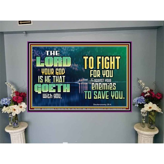 THE LORD IS WITH YOU TO SAVE YOU  Christian Wall Décor  GWJOY10489  
