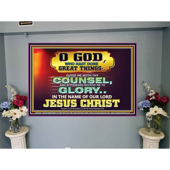 GUIDE ME THY COUNSEL GREAT AND MIGHTY GOD  Biblical Art Portrait  GWJOY10511  