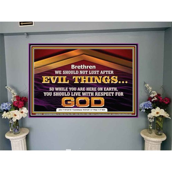 DO NOT LUST AFTER EVIL THINGS  Children Room Wall Portrait  GWJOY10527  