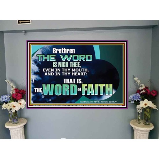 THE WORD IS NIGH THEE  Christian Quotes Portrait  GWJOY10555  