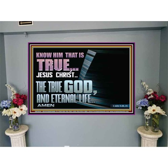 JESUS CHRIST THE TRUE GOD AND ETERNAL LIFE  Christian Wall Art  GWJOY10581  