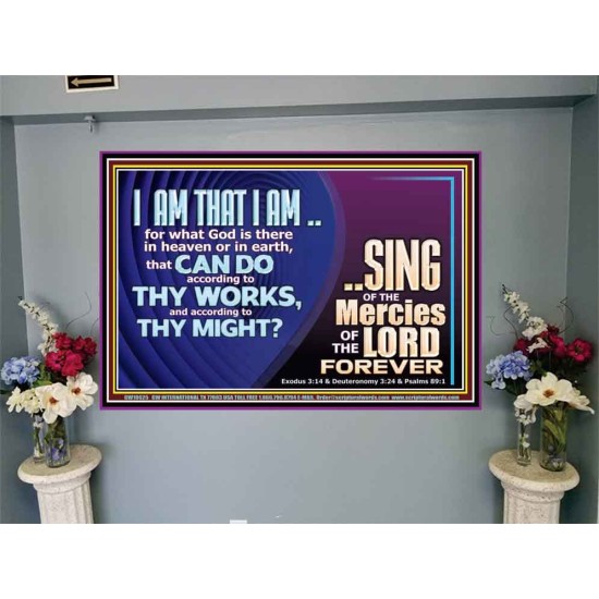 I AM THAT I AM GREAT AND MIGHTY GOD  Bible Verse for Home Portrait  GWJOY10625  