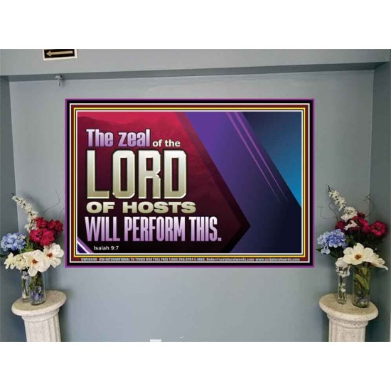 THE ZEAL OF THE LORD OF HOSTS  Printable Bible Verses to Portrait  GWJOY10640  