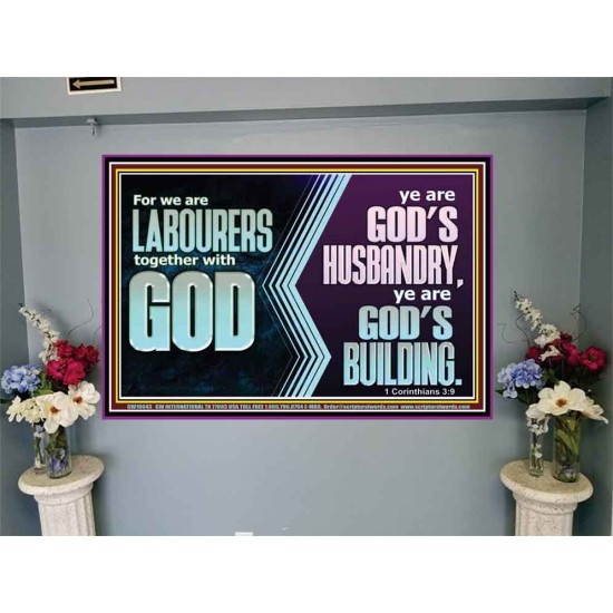 BE GOD'S HUSBANDRY AND GOD'S BUILDING  Large Scriptural Wall Art  GWJOY10643  