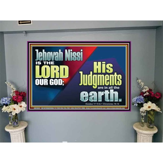 JEHOVAH NISSI IS THE LORD OUR GOD  Sanctuary Wall Portrait  GWJOY10661  