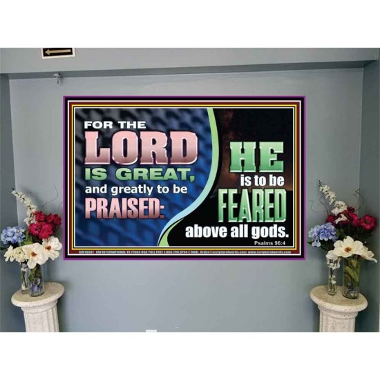 THE LORD IS GREAT AND GREATLY TO BE PRAISED  Unique Scriptural Portrait  GWJOY10681  