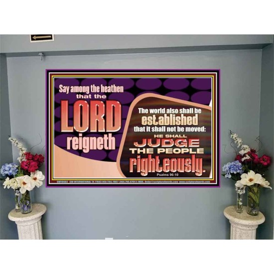 THE LORD IS A DEPENDABLE RIGHTEOUS JUDGE VERY FAITHFUL GOD  Unique Power Bible Portrait  GWJOY10682  