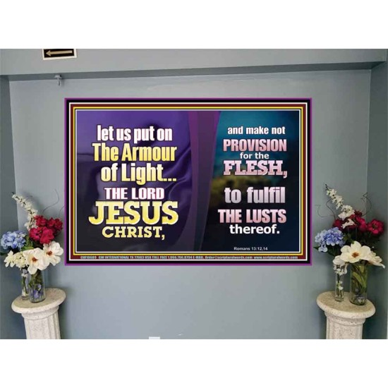 THE ARMOUR OF LIGHT OUR LORD JESUS CHRIST  Ultimate Inspirational Wall Art Portrait  GWJOY10689  