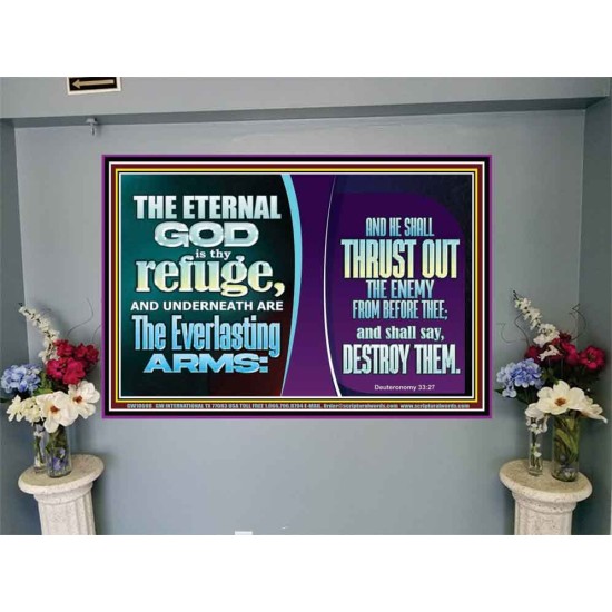 THE ETERNAL GOD IS THY REFUGE AND UNDERNEATH ARE THE EVERLASTING ARMS  Church Portrait  GWJOY10698  
