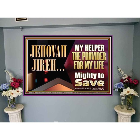 JEHOVAHJIREH THE PROVIDER FOR OUR LIVES  Righteous Living Christian Portrait  GWJOY10714  