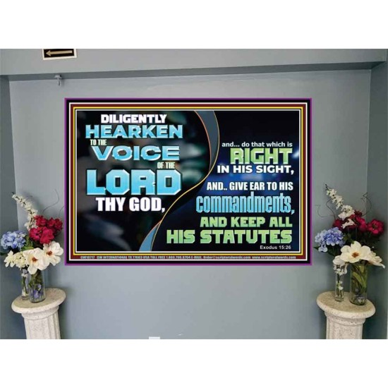 DILIGENTLY HEARKEN TO THE VOICE OF THE LORD THY GOD  Children Room  GWJOY10717  