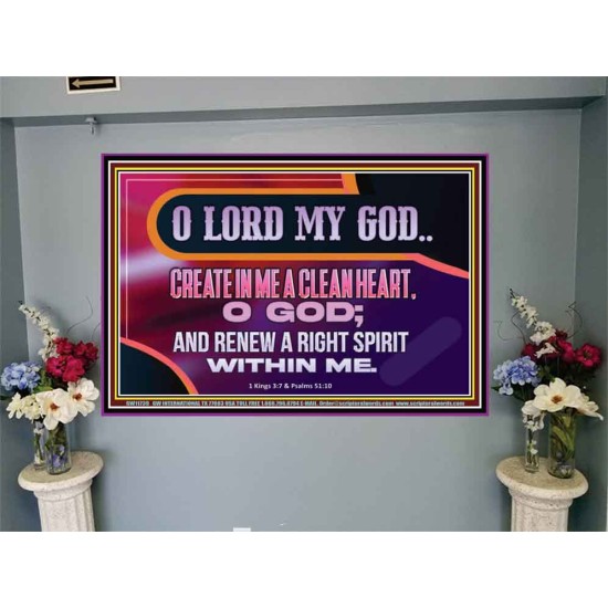 CREATE IN ME A CLEAN HEART O GOD  Bible Verses Portrait  GWJOY11739  