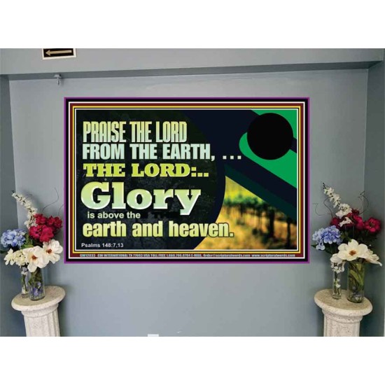 PRAISE THE LORD FROM THE EARTH  Children Room Wall Portrait  GWJOY12033  