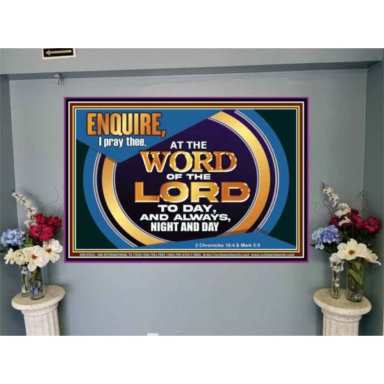 THE WORD OF THE LORD IS FOREVER SETTLED  Ultimate Inspirational Wall Art Portrait  GWJOY12035  