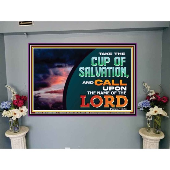 TAKE THE CUP OF SALVATION  Unique Scriptural Picture  GWJOY12036  