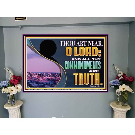 ALL THY COMMANDMENTS ARE TRUTH  Scripture Art Portrait  GWJOY12051  