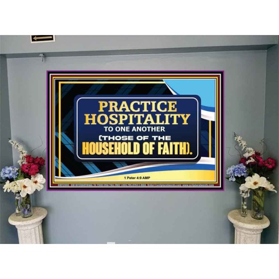 PRACTICE HOSPITALITY TO ONE ANOTHER  Religious Art Picture  GWJOY12066  