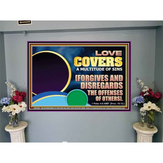 FORGIVES AND DISREGARDS THE OFFENSES OF OTHERS  Religious Wall Art Portrait  GWJOY12067  