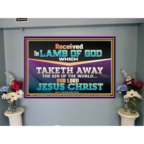 RECEIVED THE LAMB OF GOD OUR LORD JESUS CHRIST  Art & Décor Portrait  GWJOY12153  