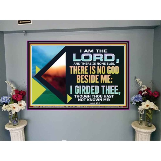 THERE IS NO GOD BESIDE ME  Bible Verse for Home Portrait  GWJOY12171  