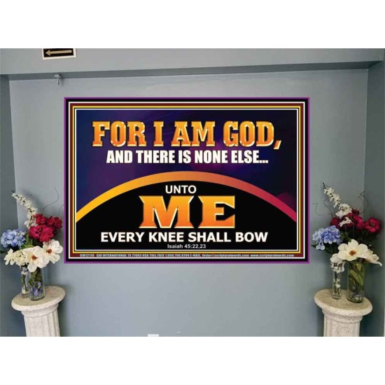 UNTO ME EVERY KNEE SHALL BOW  Scripture Wall Art  GWJOY12176  