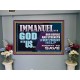 IMMANUEL GOD WITH US OUR REFUGE AND STRENGTH MIGHTY TO SAVE  Ultimate Inspirational Wall Art Portrait  GWJOY12247  