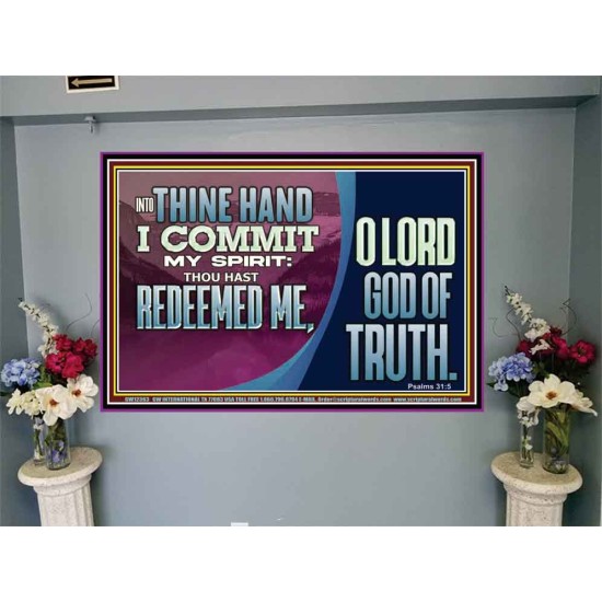 REDEEMED ME O LORD GOD OF TRUTH  Righteous Living Christian Picture  GWJOY12363  