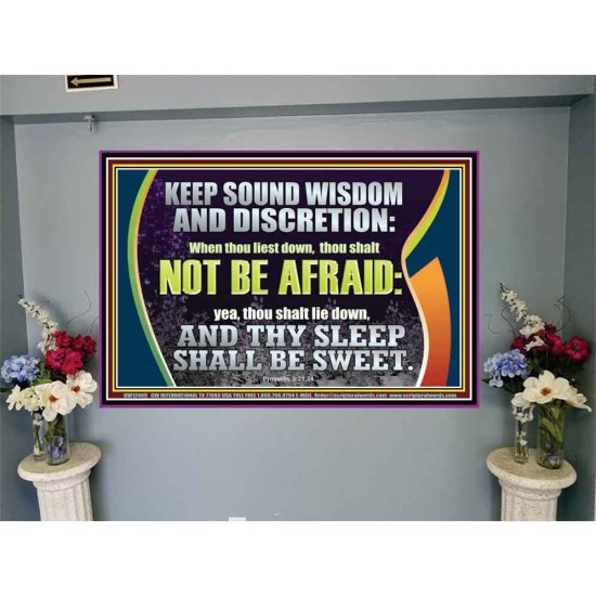 THY SLEEP SHALL BE SWEET  Ultimate Inspirational Wall Art  Portrait  GWJOY12409  