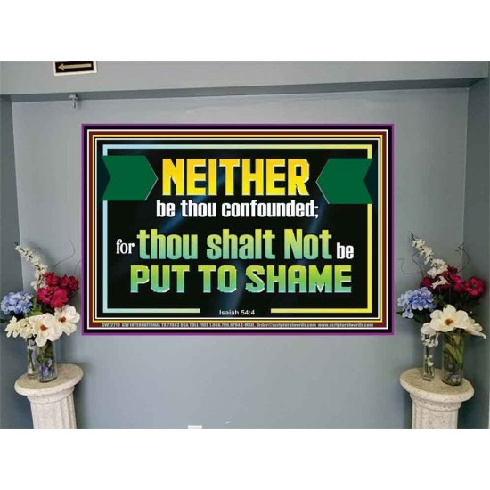 NEITHER BE THOU CONFOUNDED  Encouraging Bible Verses Portrait  GWJOY12711  