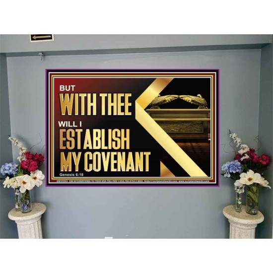 WITH THEE WILL I ESTABLISH MY COVENANT  Bible Verse Wall Art  GWJOY12953  