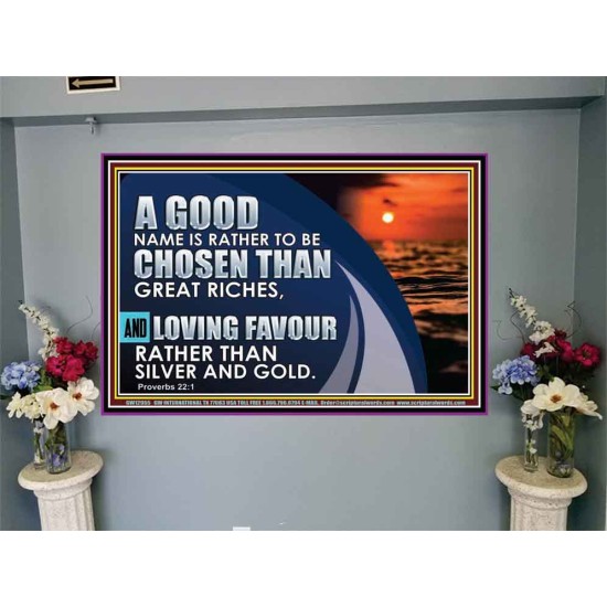 LOVING FAVOUR RATHER THAN SILVER AND GOLD  Christian Wall Décor  GWJOY12955  