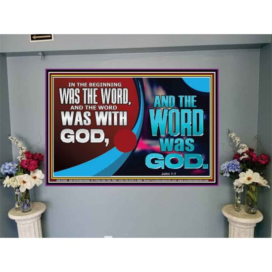 THE WORD OF LIFE THE FOUNDATION OF HEAVEN AND THE EARTH  Ultimate Inspirational Wall Art Picture  GWJOY12984  