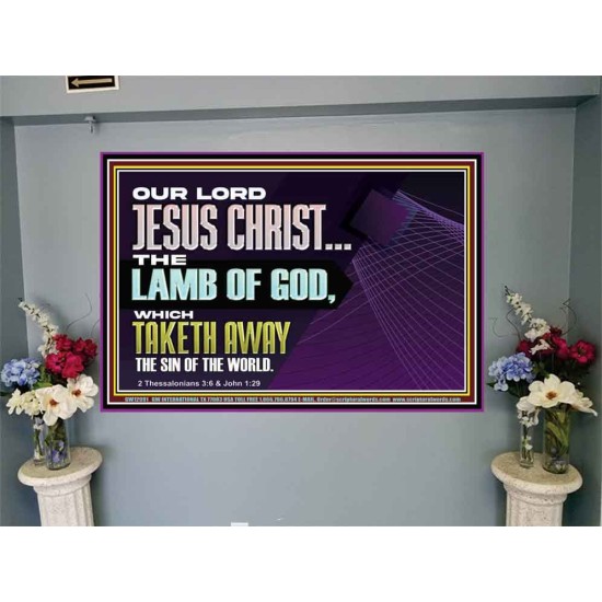 THE LAMB OF GOD WHICH TAKETH AWAY THE SIN OF THE WORLD  Children Room Wall Portrait  GWJOY12991  