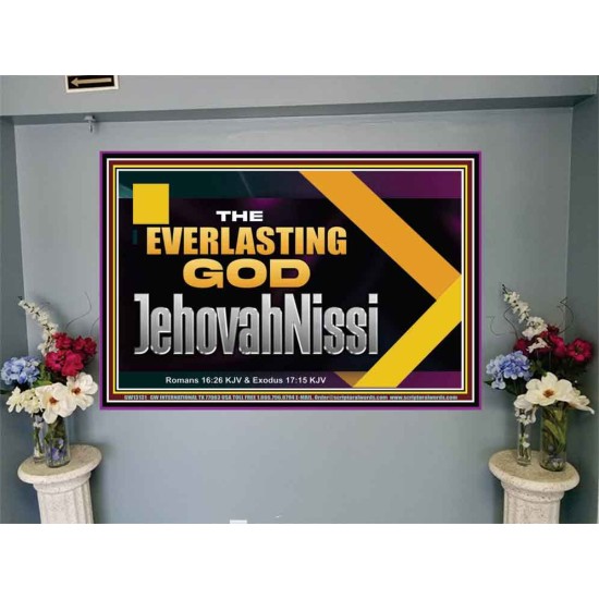 THE EVERLASTING GOD JEHOVAHNISSI  Contemporary Christian Art Portrait  GWJOY13131  
