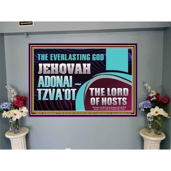 THE EVERLASTING GOD JEHOVAH ADONAI  TZVAOT THE LORD OF HOSTS  Contemporary Christian Print  GWJOY13133  