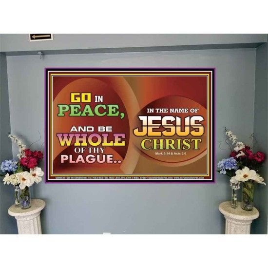 BE MADE WHOLE OF YOUR PLAGUE  Sanctuary Wall Portrait  GWJOY9538  