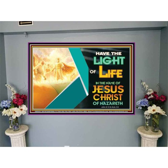 THE LIGHT OF LIFE OUR LORD JESUS CHRIST  Righteous Living Christian Portrait  GWJOY9552  