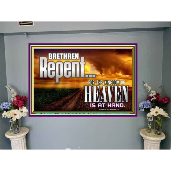 THE KINGDOM OF HEAVEN IS AT HAND  Children Room Portrait  GWJOY9571  