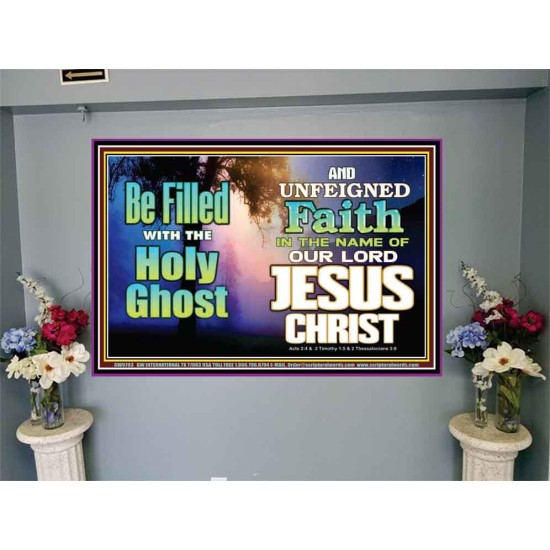BE FILLED WITH THE HOLY GHOST  Large Wall Art Portrait  GWJOY9793  