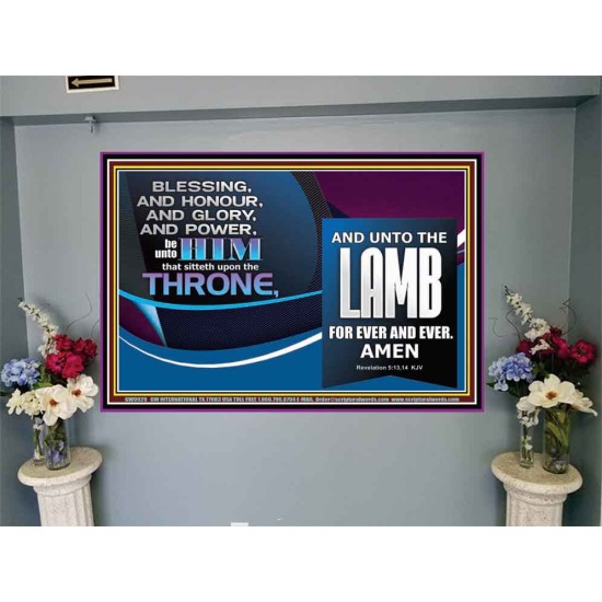THE ONE SEATED ON THE THRONE  Contemporary Christian Wall Art Portrait  GWJOY9929  